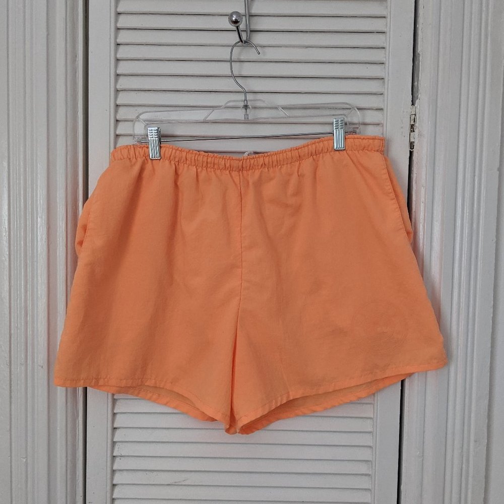 Vintage fluro orange Disney athletic shorts